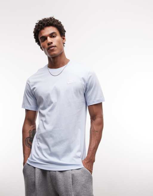 Nike Club t-shirt in light blue , 3 of 5