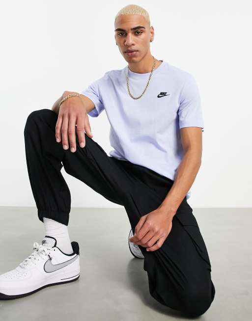 nike club t shirt light blue