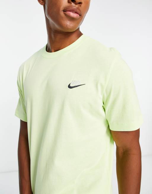 Nike Club t shirt in liquid lime