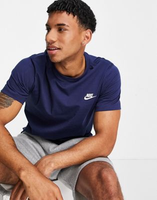 Nike – Club – T-Shirt in Marineblau