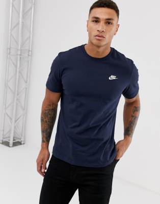 nike club t shirt navy