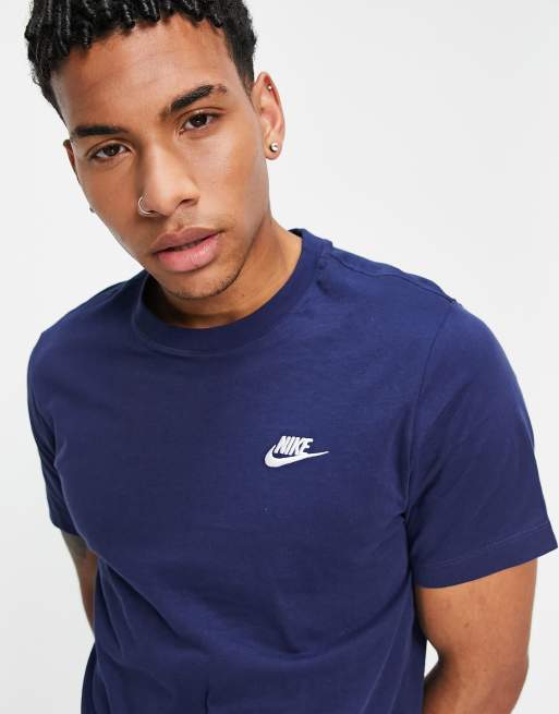 Nike Club t shirt in navy