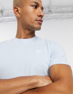 Nike Club t-shirt in pale blue | ASOS