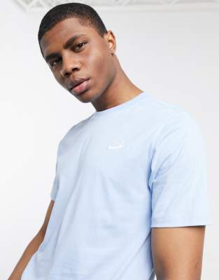 Nike club t 2024 shirt light blue