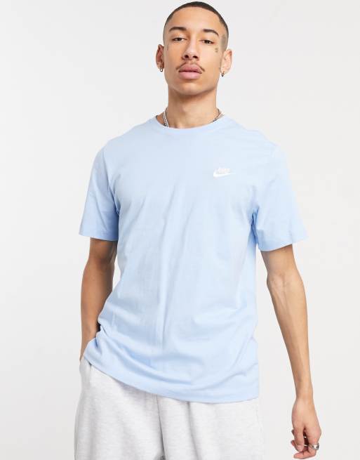 Nike light blue on sale shirt