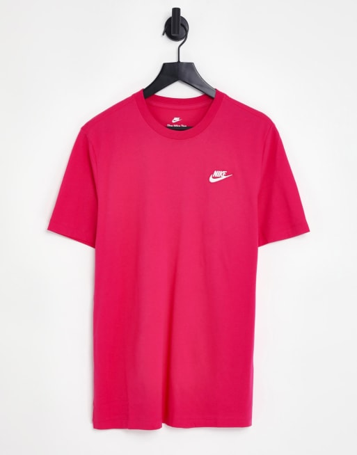 Nike Club t shirt in pink ASOS