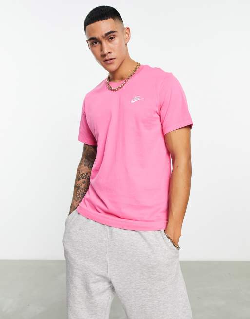 Pink and teal store nike shirt