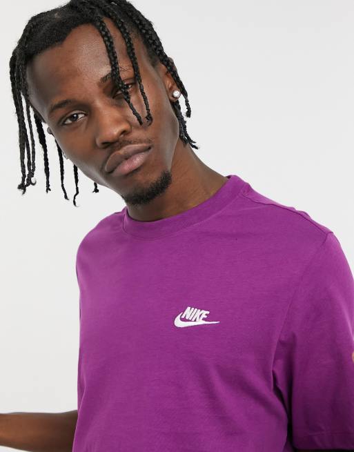 Black and cheap purple nike shirt