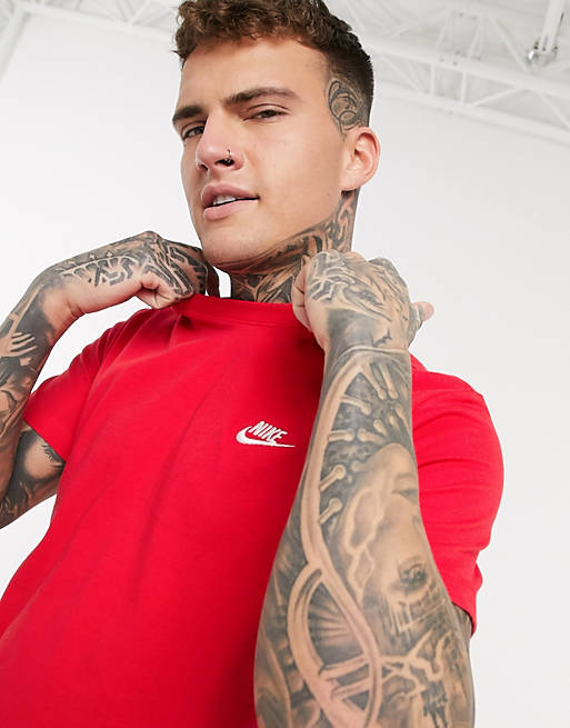 T-Shirts & Vests Nike Club t-shirt in red 