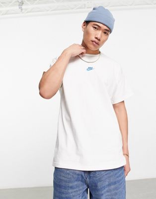 Nike Club t-shirt in sail and blue