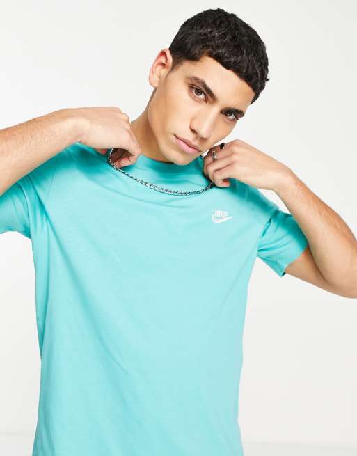 Teal nike store t shirt