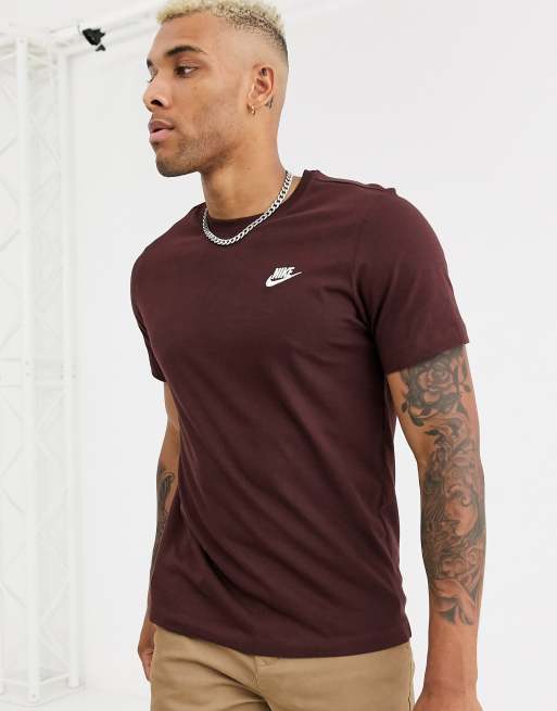 t shirt marron nike