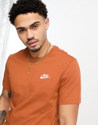 Nike Club t-shirt in brown - ASOS Price Checker