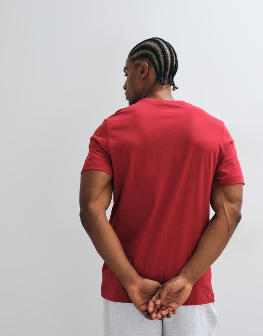 Nike Club t-shirt med logga på bröstet i rött, 4 av 5