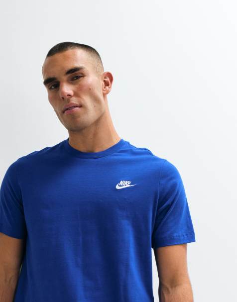 Nike Club T-shirt med logo på brystet i blå - view 1