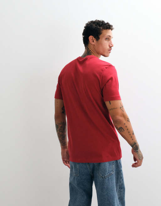 Nike Club T-shirt met logo op de borst in rood, 2 van 5