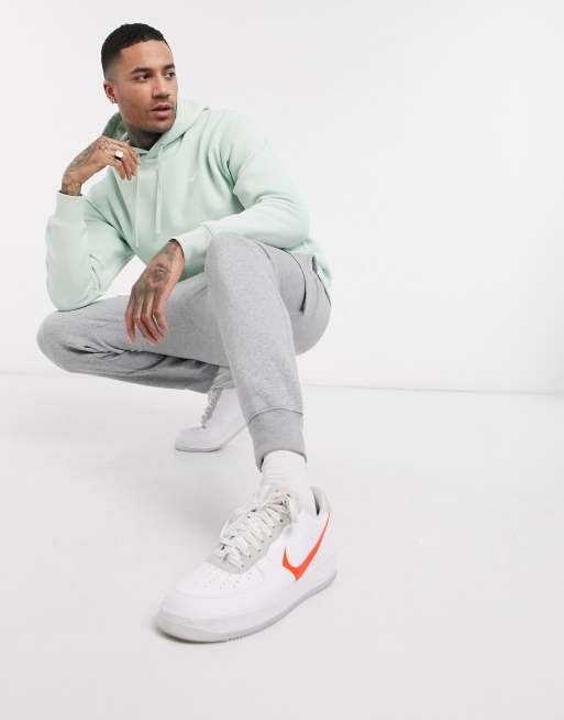 Nike Club Tall - Grå cargo-joggingbukser med manchetter, 4 af 4
