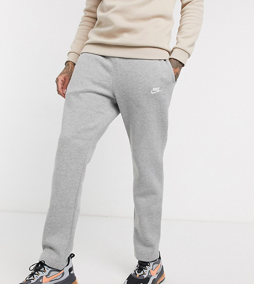 Nike Club Tall straight leg joggers in dark grey
