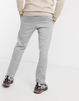 nike club straight leg joggers in grey