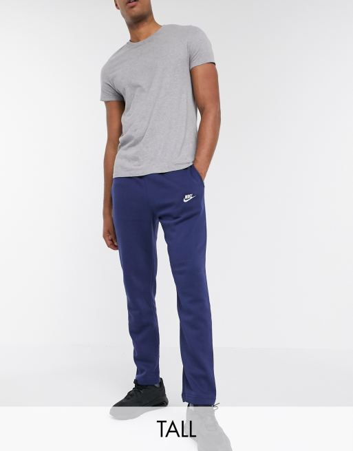 Nike Club Tall straight leg joggers in navy | ASOS