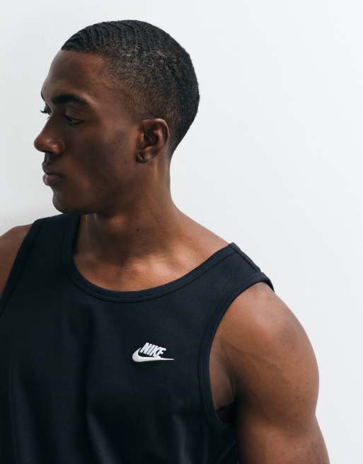 Nike Club tank in black, 2 of 5