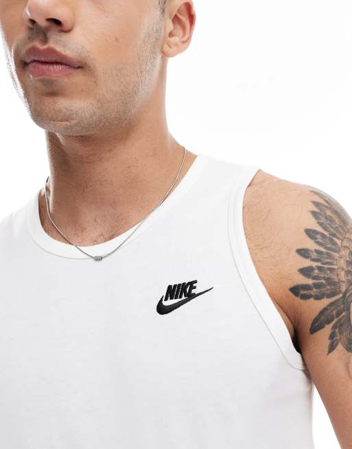 Nike Club tank in white 