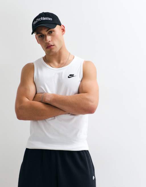 Nike Club tank in white , 5 of 5