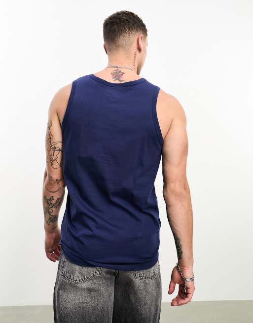 Nike navy cheap tank top