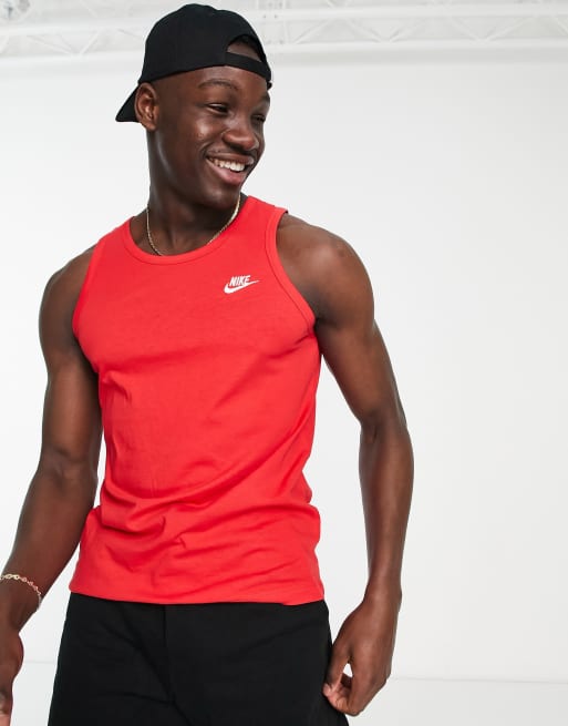 Nike tank shop top red