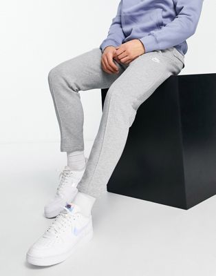 Nike Club tapered fit joggers in grey