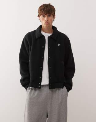 Nike Club Teddy Coach Jacket-black