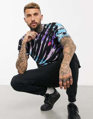 nike blue tie dye shirt