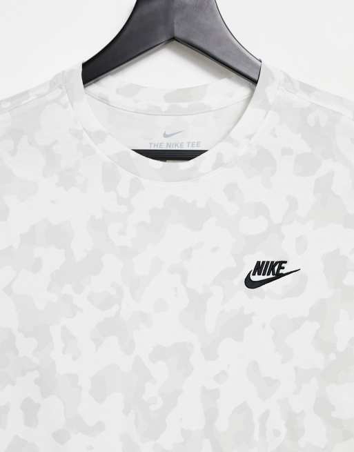 Nike white store camo shirt