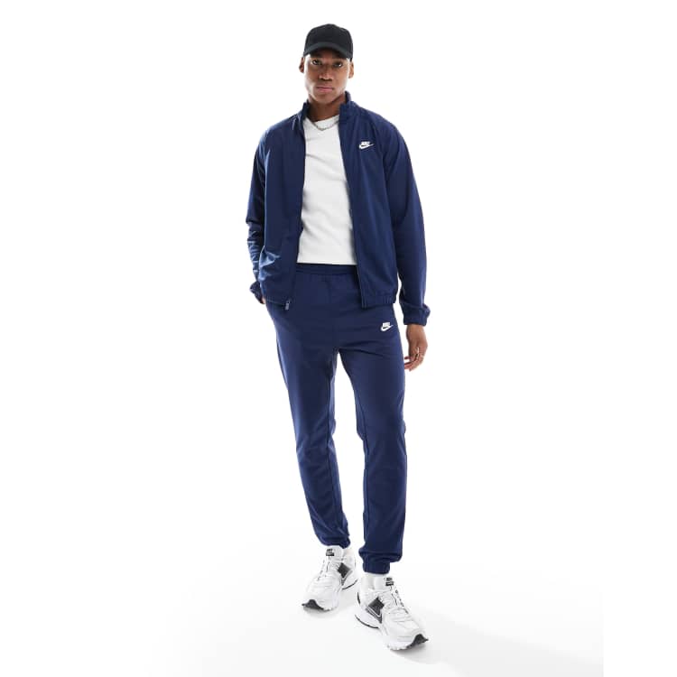 Nike club tracksuit navy on sale