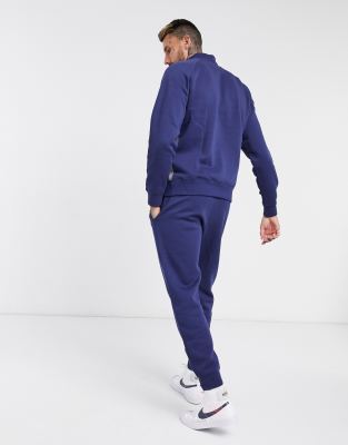 navy nike club tracksuit