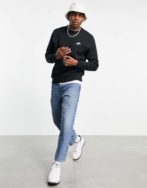 Nike - Club - Trui met ronde hals in zwart, 4 van 4