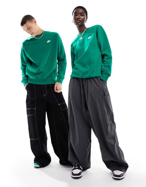 Nike - Club - Uniseks sweatshirt met ronde hals in groen