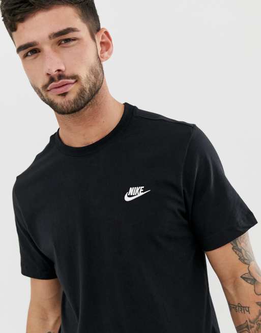 Nike - Club - Uniseks T-shirt in zwart