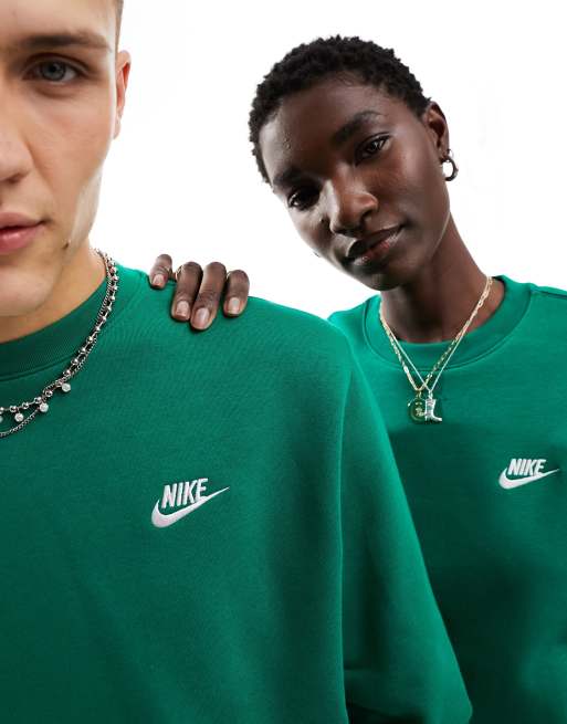 Nike Club unisex crew sweatshirt in green