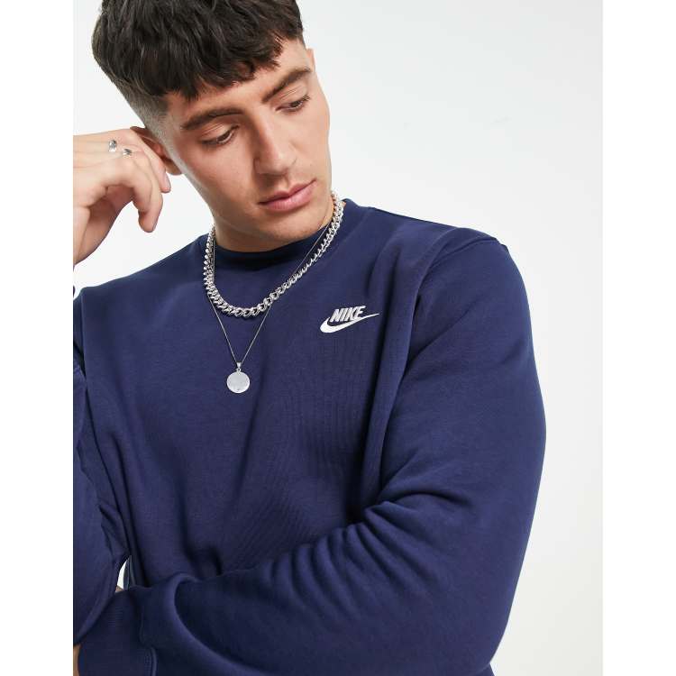 Nike foundation shop crew sweatshirt navy