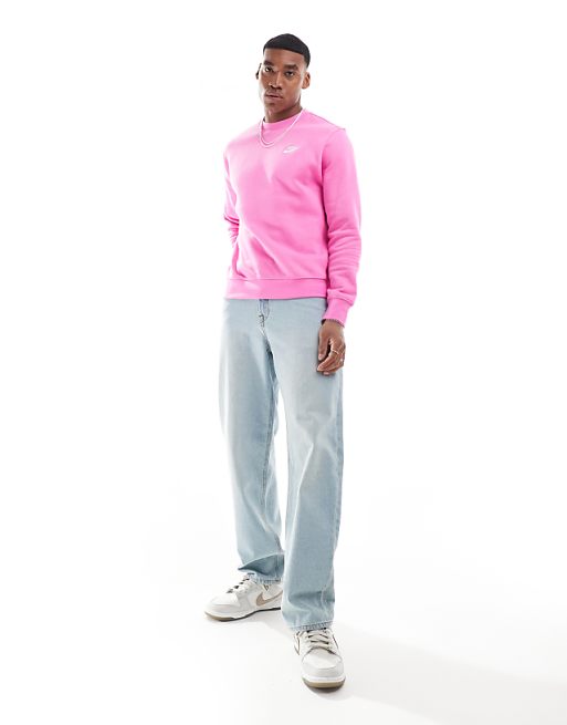 Nike Club unisex crew sweatshirt in pink | ASOS Nike Club unisex crew sweatshirt in pink | ASOS