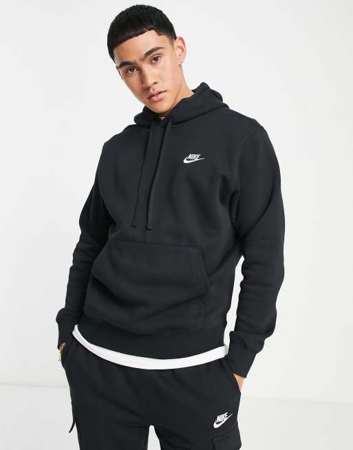 Nike hoodie deals mens black