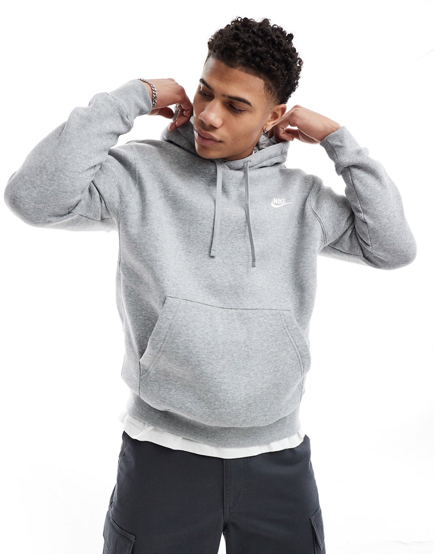 Nike Club unisex hoodie in grey heather