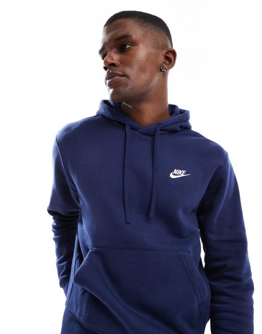 Nike club best sale hoodie navy