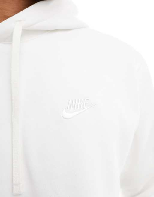 Nike Club unisex hoodie in off white