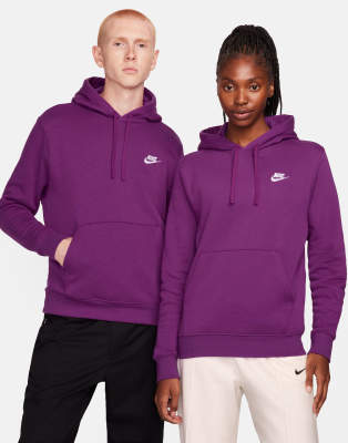 トップス NIKE border sweatshirt purple Nike Sportswear Club Purple Fleece Quarter Zip Sweatshirt