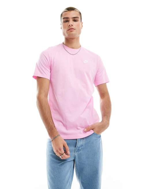 Nike Club unisex T shirt in pink ASOS