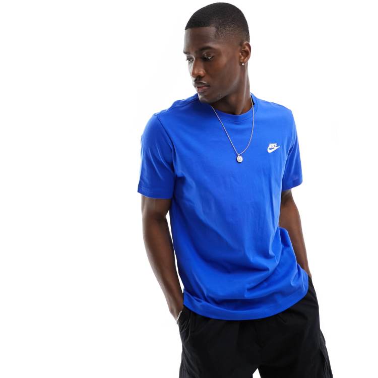 Nike Club unisex T shirt in royal blue ASOS