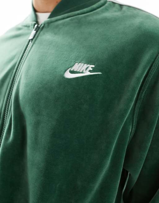 Nike velour track jacket best sale