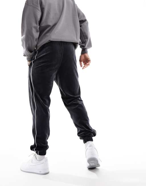 Nike Black And White Popper Track Pants, ASOS